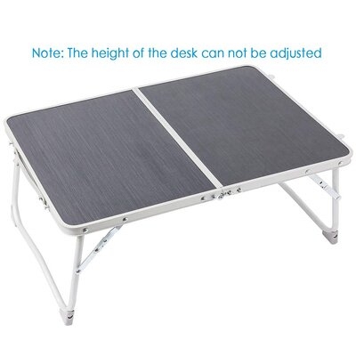 Lap Table, Laptop Bed Tray Table With Foldable Legs, Bed Table, Portable Mini Picnic Table, Fold In Half, Internal Storage Space - Image 0