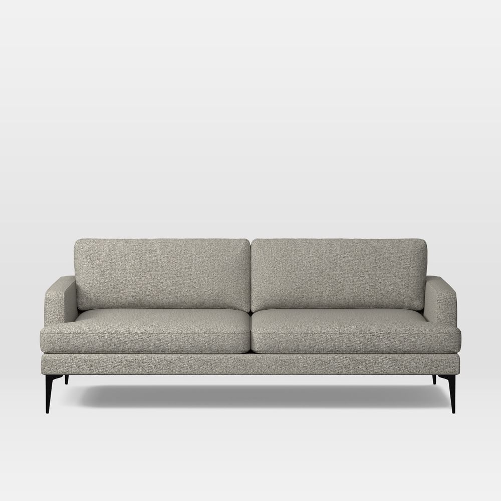 Andes 86" Multi-Seat Sofa, Standard Depth, Twill, Gravel, Dark Pewter - Image 0