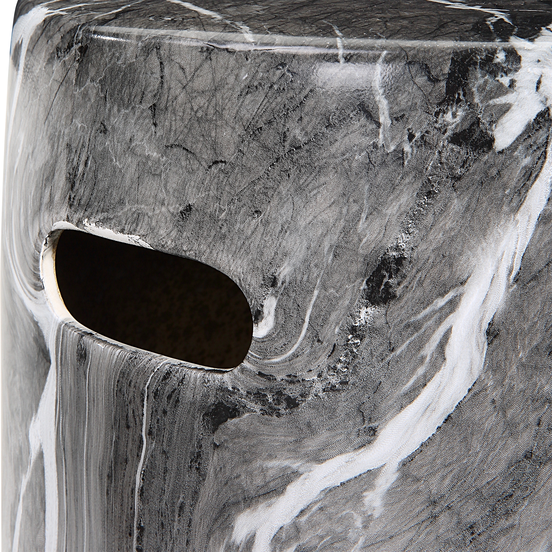 Marvel Marbled Garden Stool - Image 6
