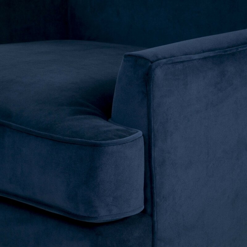 Springer 31'' Wide Wingback Chair, Dark Blue - Image 3
