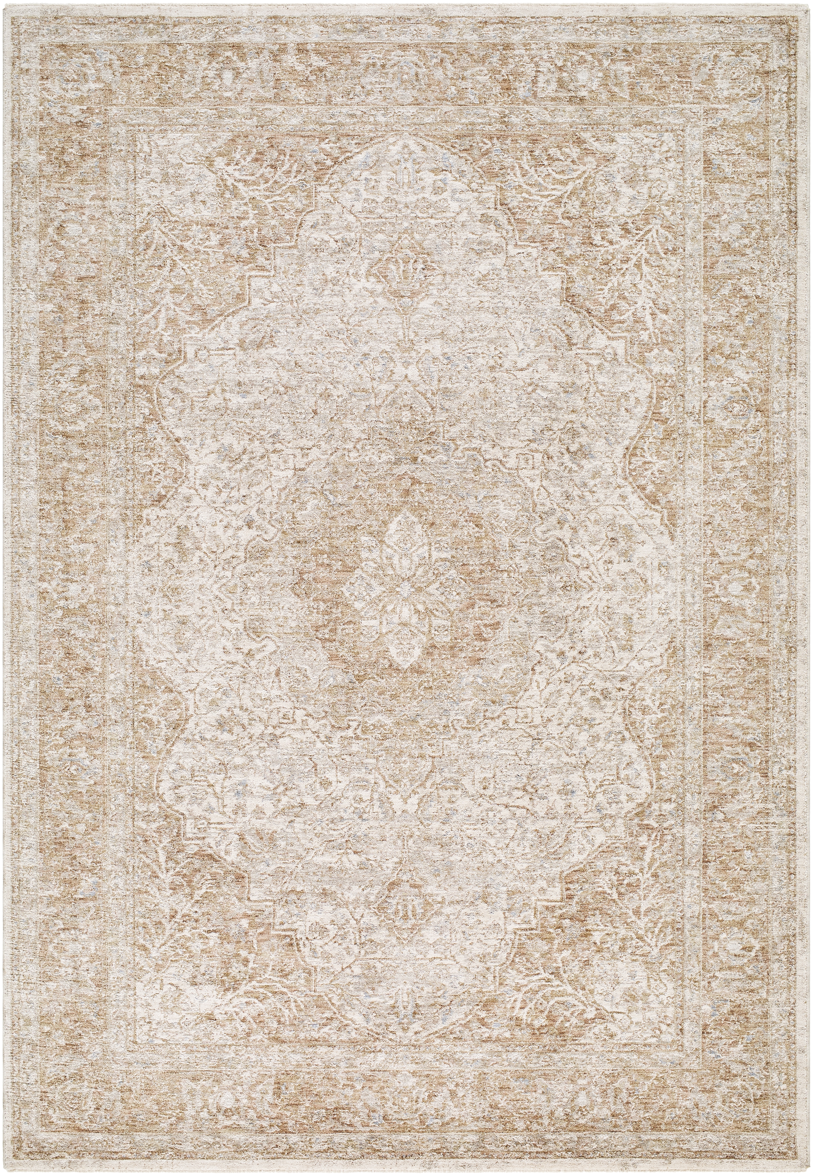 Da Vinci White Indoor 2'7" x 10' Machine Woven Rug - Image 0