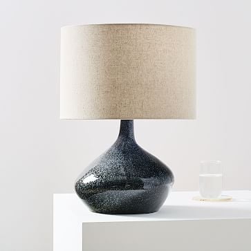 Asymmetric Ceramic Table Lamp, Small, Black, Set of 2 - Image 3