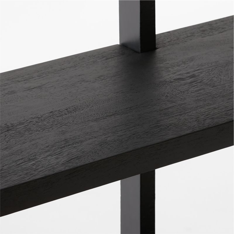 Azzurra Black Metal and Wood Bookshelf - Image 5
