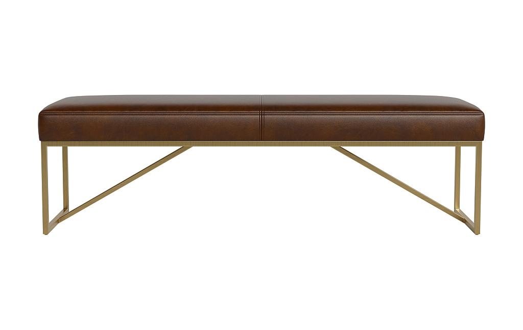Otto Leather Bench - Image 0