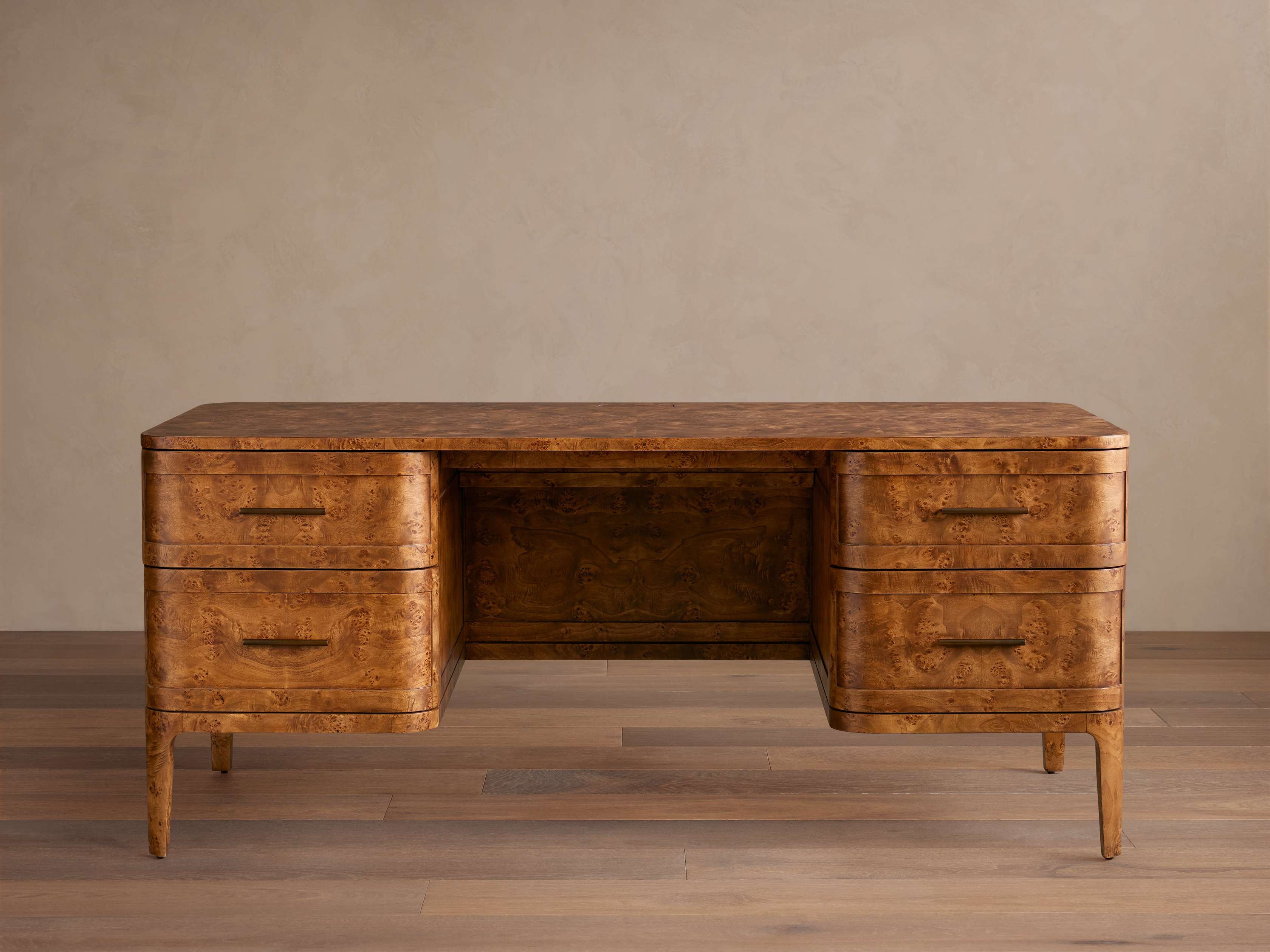 Mogadore Executive Desk in Wood Brown - Image 0