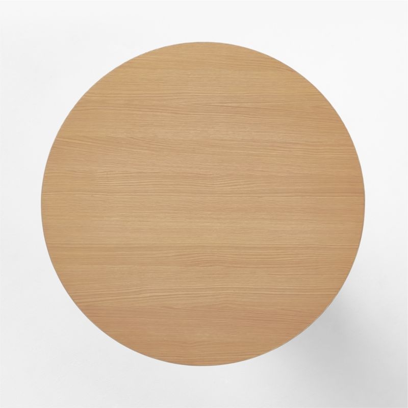 Bancroft 38" Round Oak Pedestal Dining Table - Image 3