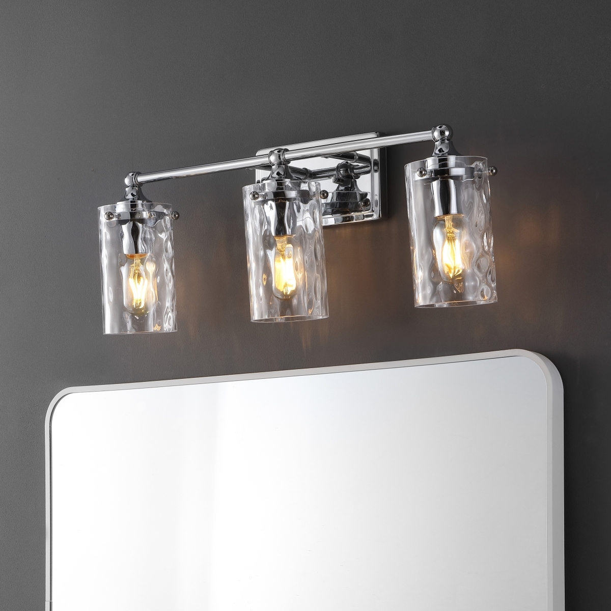 Johari 3 Lt 23.5" Wall Sconce - Chrome - Safavieh - Image 4