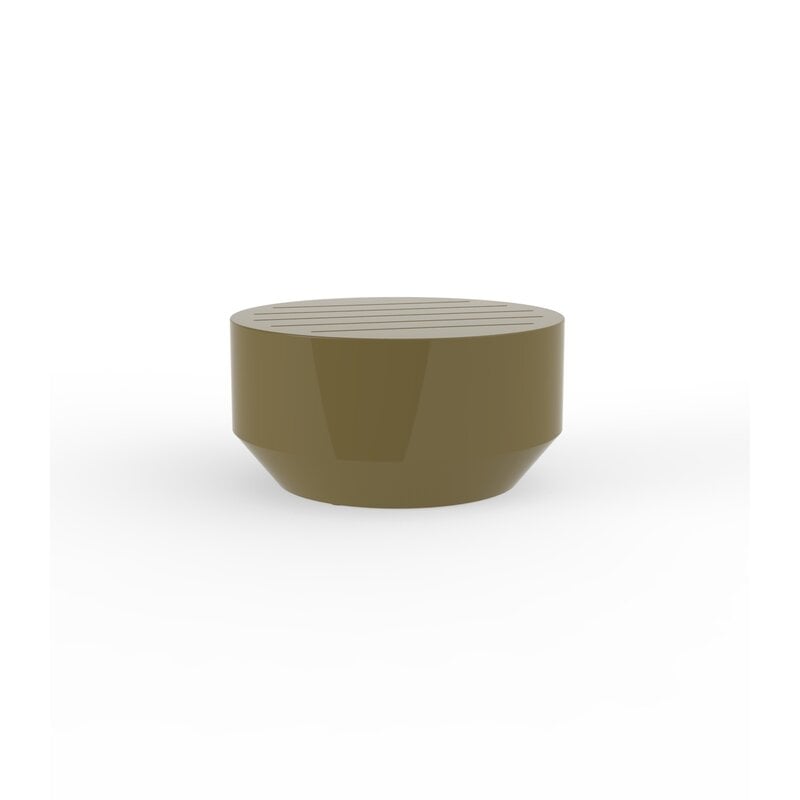 Vondom Vela Plastic Coffee Table Color: Khaki, Table Size: 23.5" Diameter x 11.75" H - Image 0
