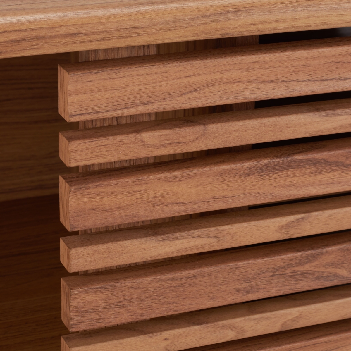 Aurelio 1 Shelf Media Stand - Oak - Safavieh - Image 3