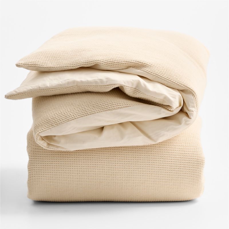 Scoop Undyed Organic Cotton Gauze Kids Full/Queen Duvet Cover - Image 8
