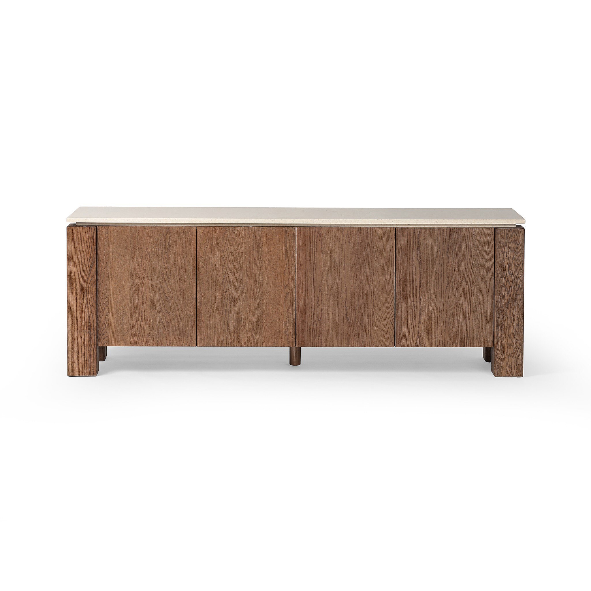 Gibbs Media Console - Tan Oak Veneer - Image 0
