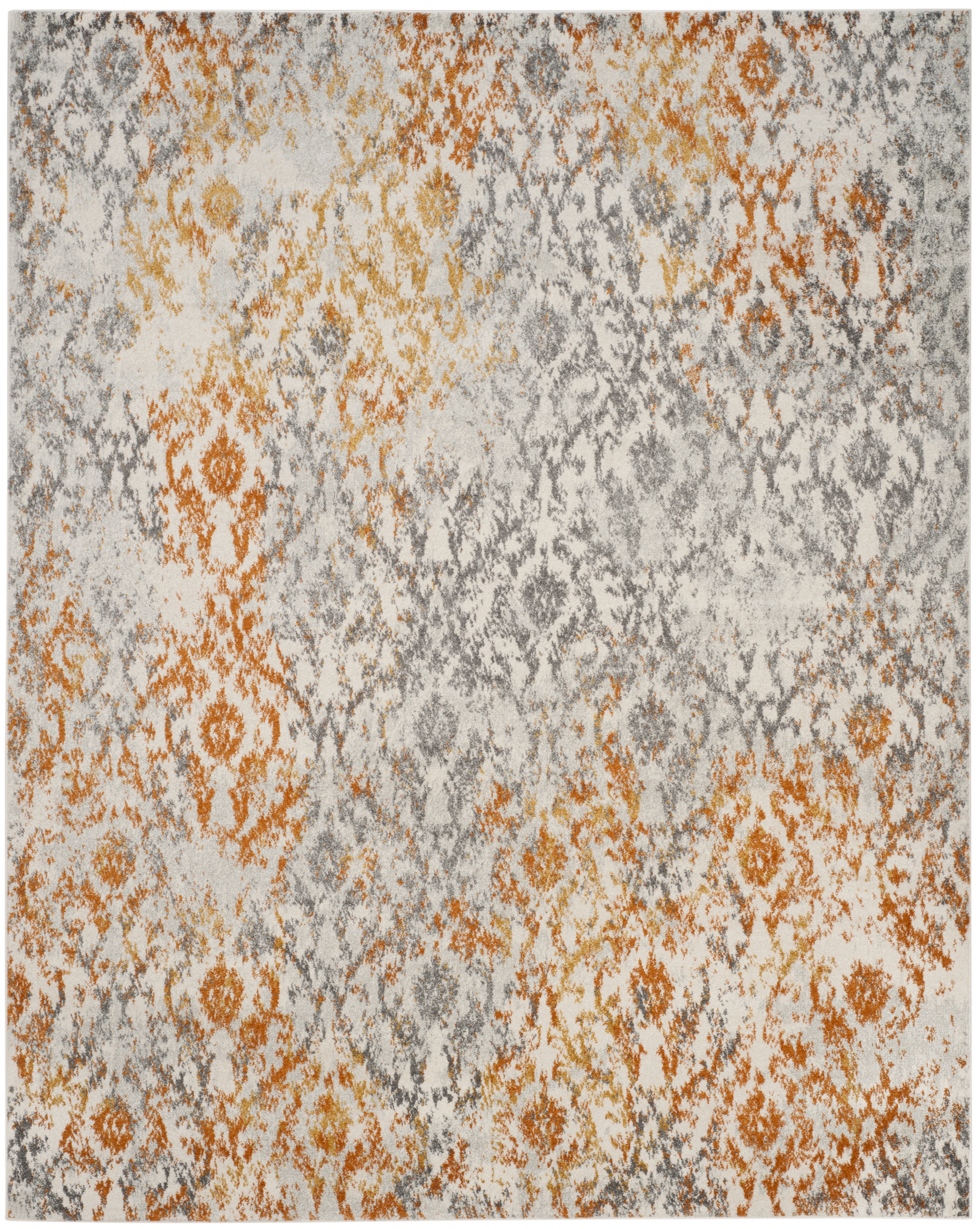 Arlo Home Woven Area Rug, MAD608K, Cream/Orange,  10' X 14' - Image 0