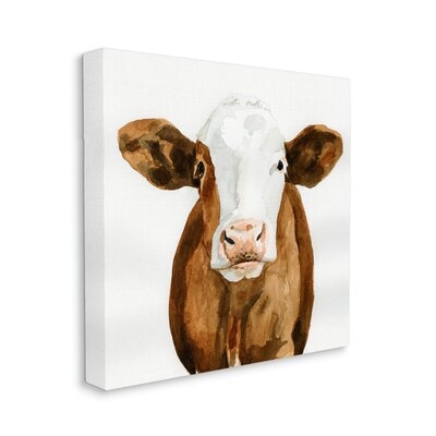 Holstein Country Cow Minimal Cattle Portrait - Image 0