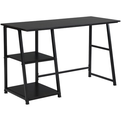 Black Eadie Desk With Shelves - Image 0