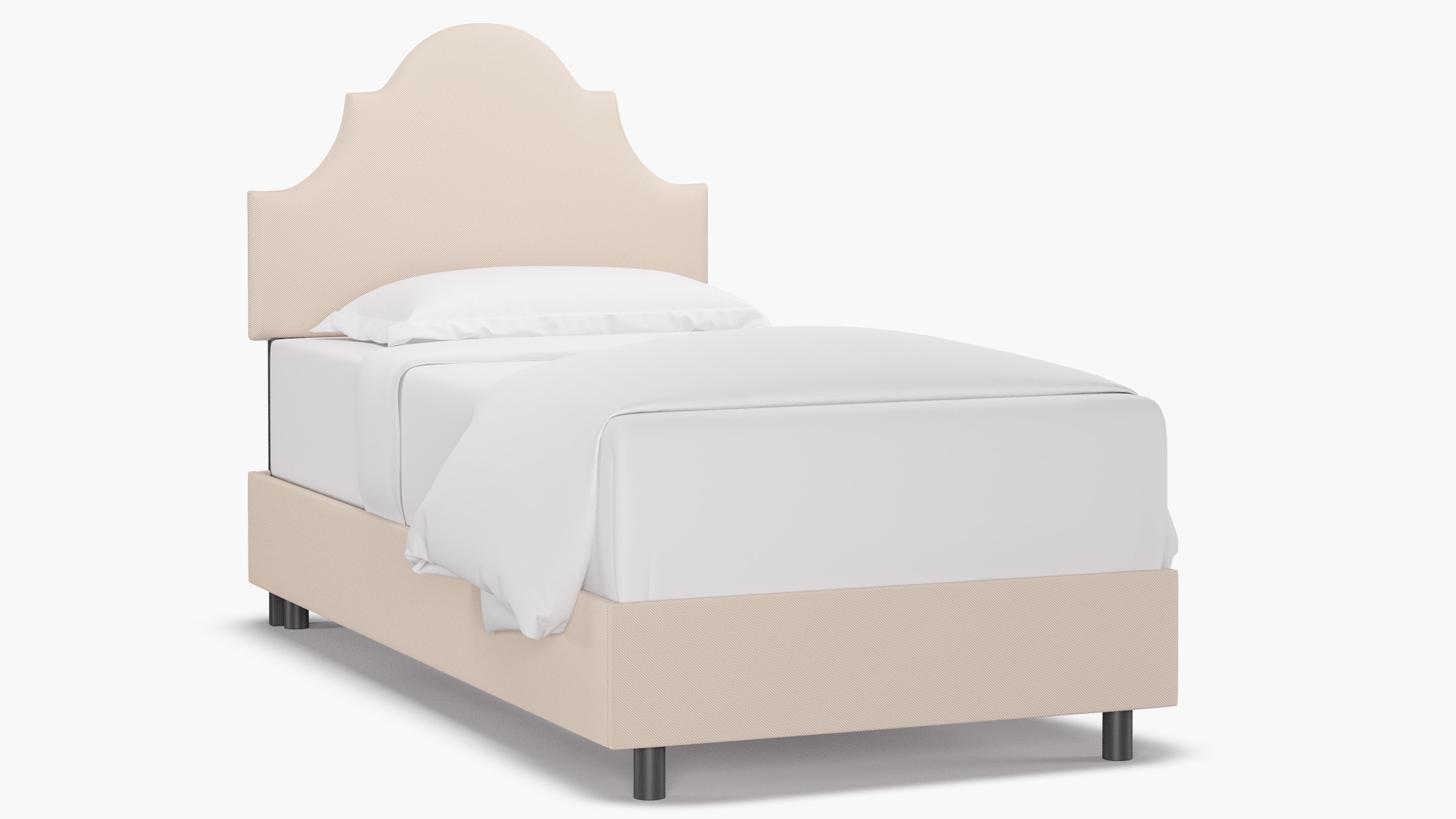 Regency Bed, Natural Twill, Twin - Image 1