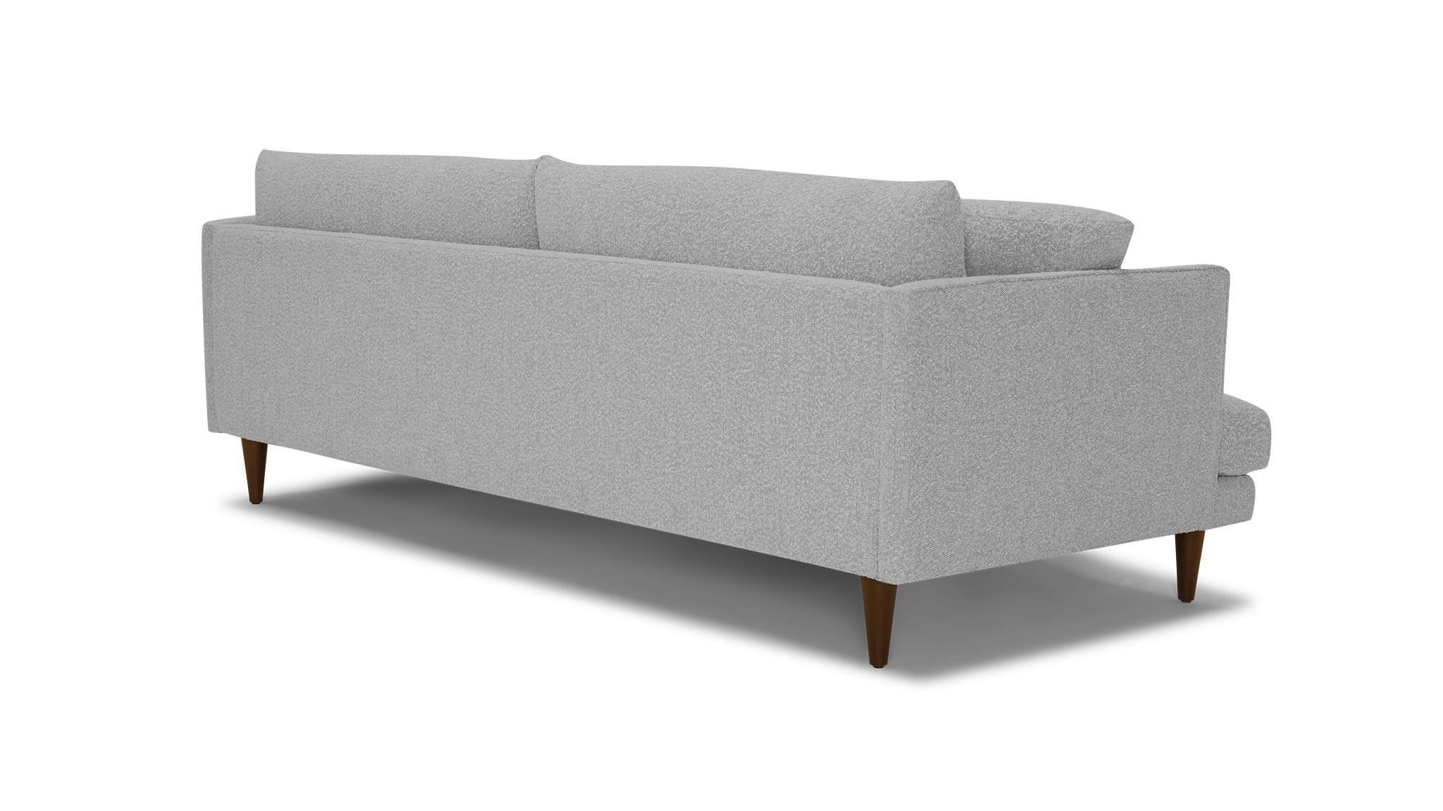 Gray Lewis Mid Century Modern Grand Sofa - Milo Dove - Mocha - Image 3