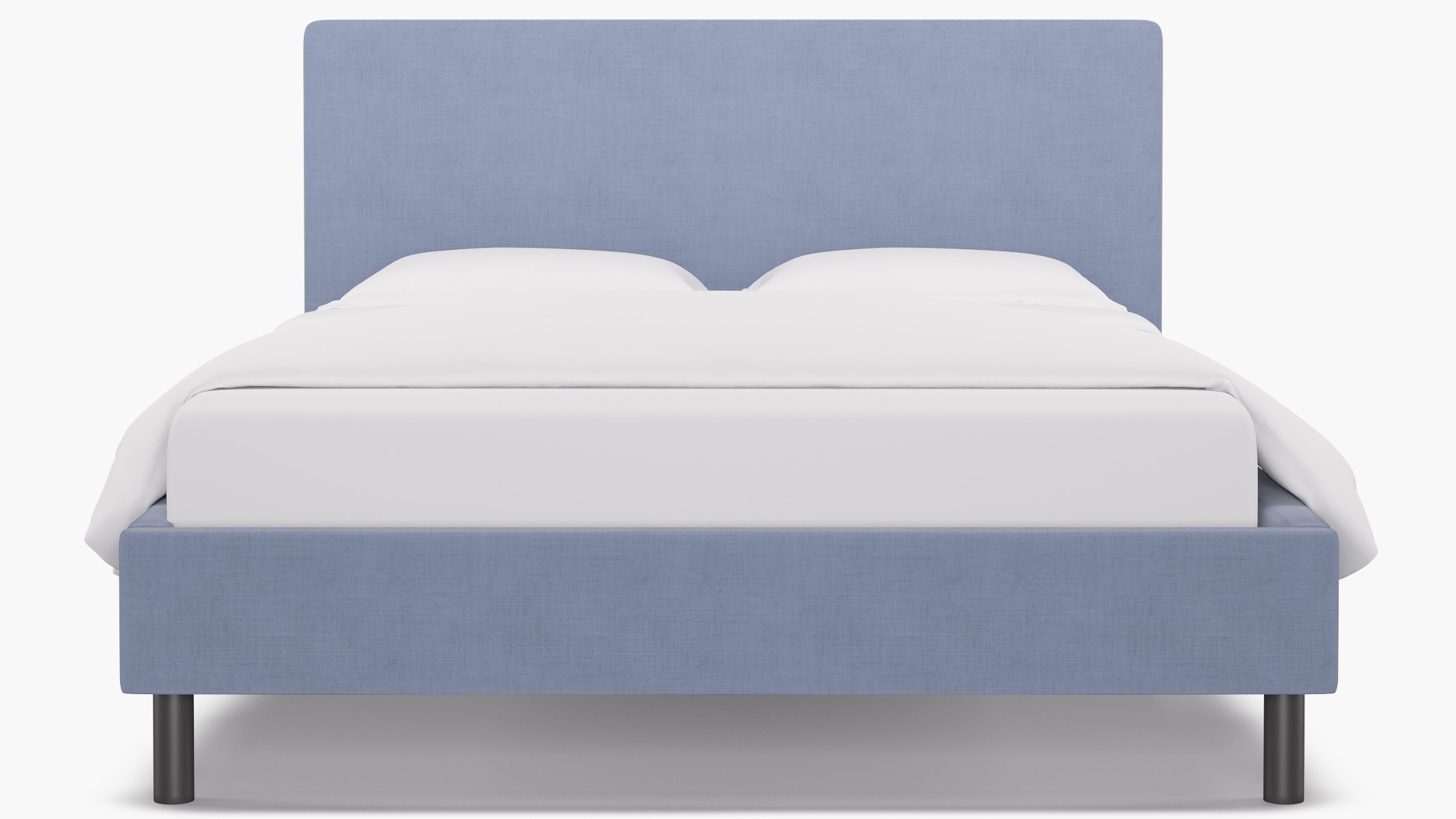Tailored Platform Bed, Denim Everyday Linen, Queen - Image 0