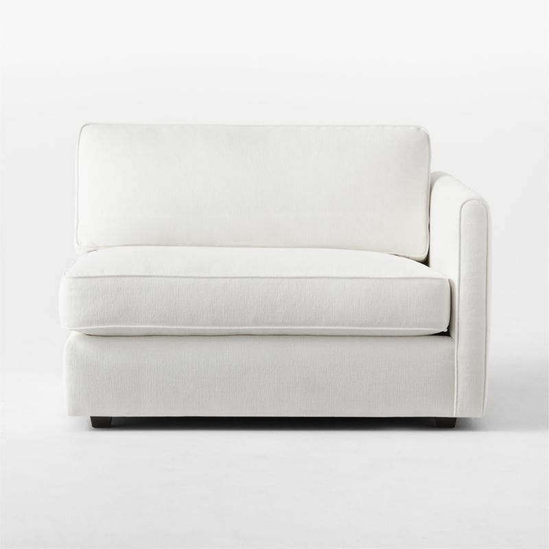 Malea White Performance Fabric Right-Arm Chair - Image 1