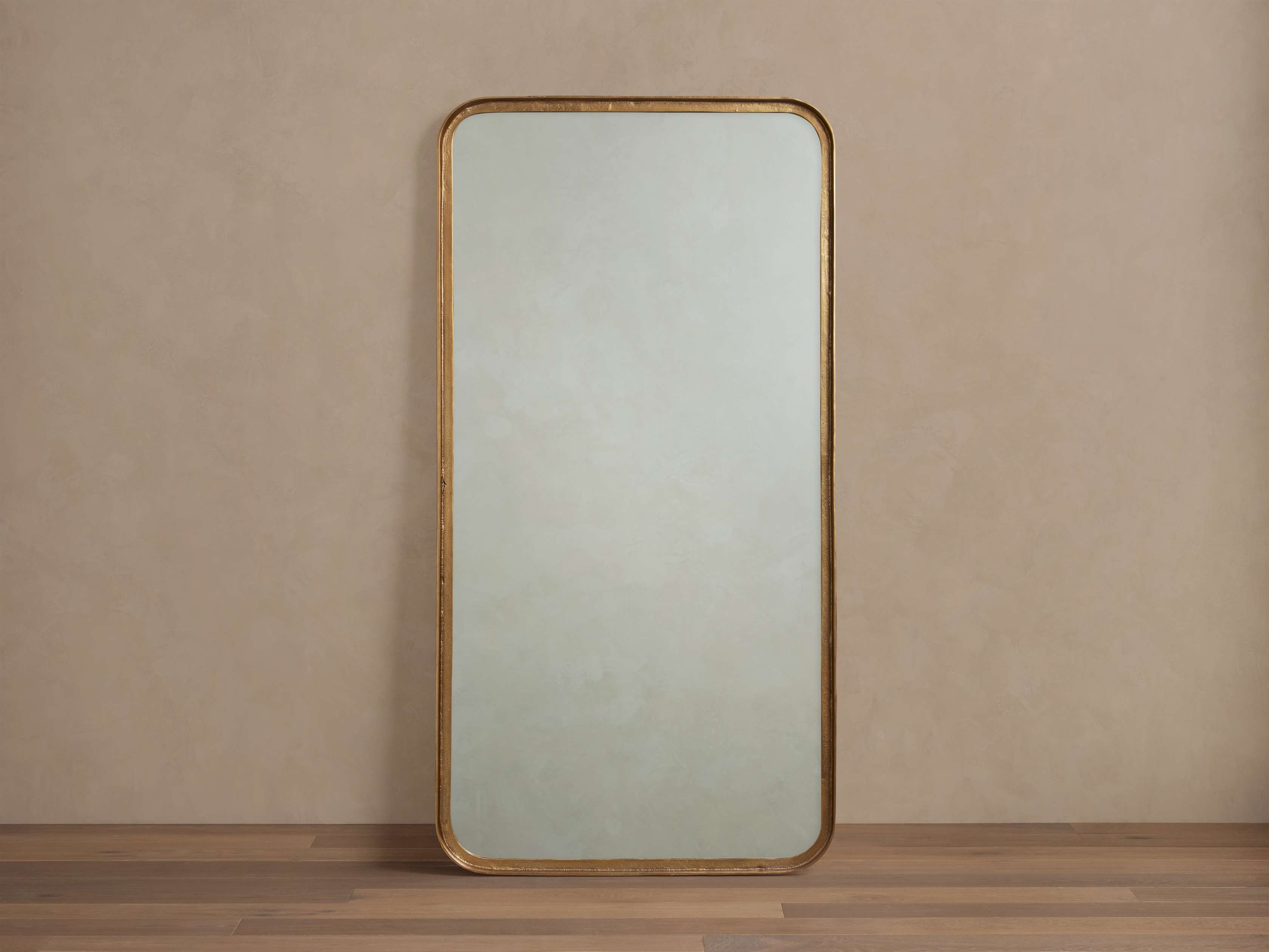 Elayna Floor Mirror in Metal Gold - Image 0