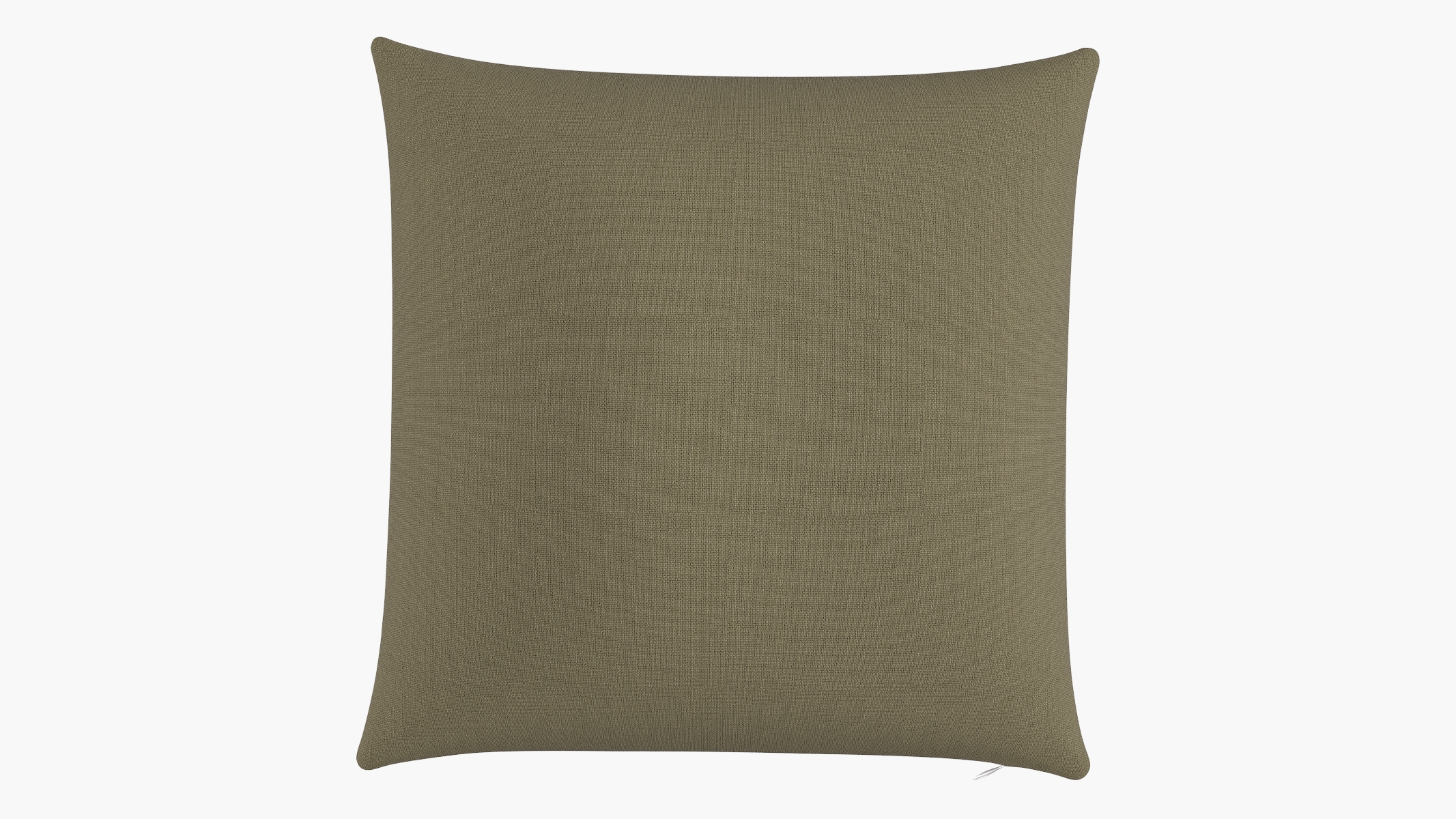 Throw Pillow 22", Olive Everyday Linen, 22" x 22" - Image 0