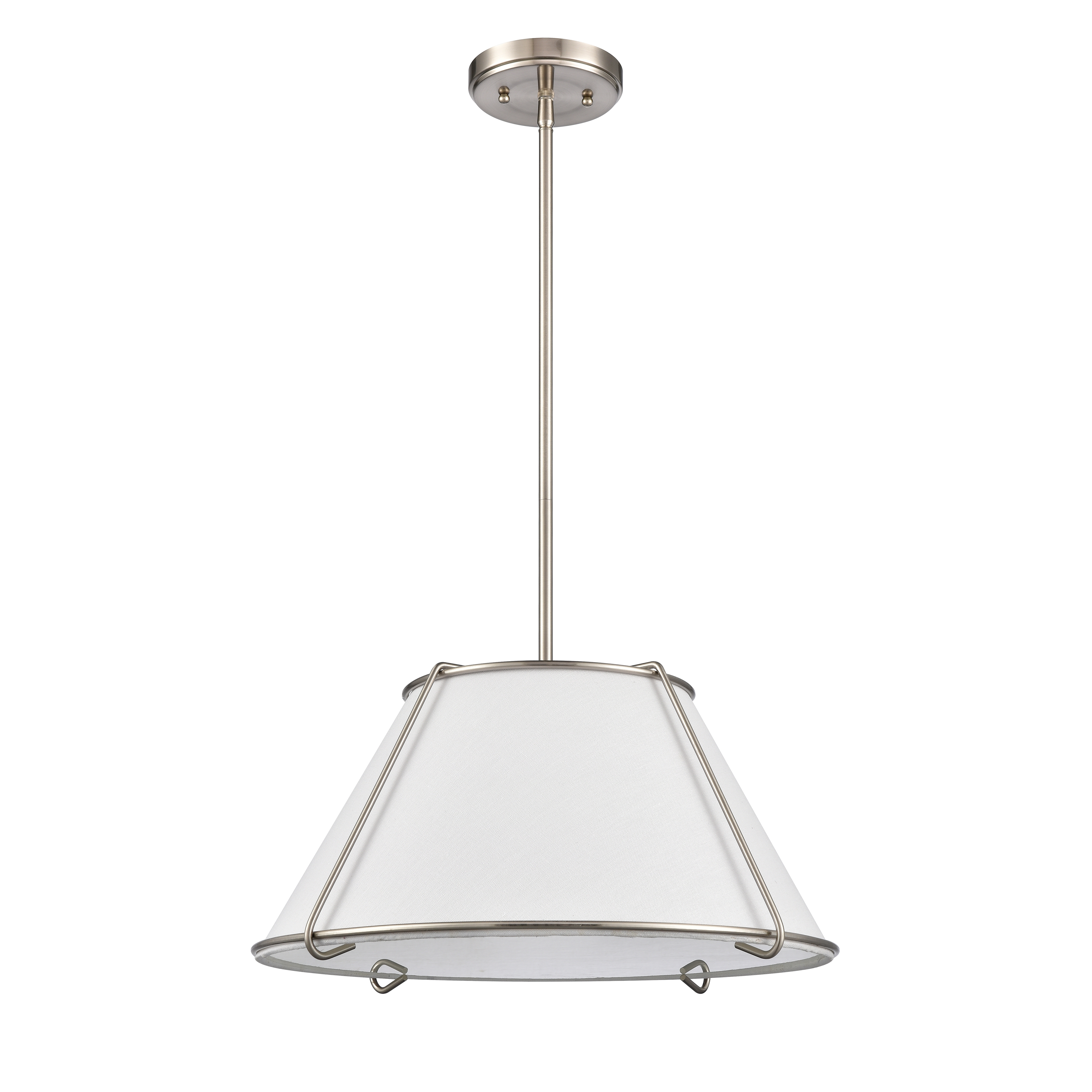 Regalia 18'' Wide 1-Light Pendant - Satin Nickel - Image 1