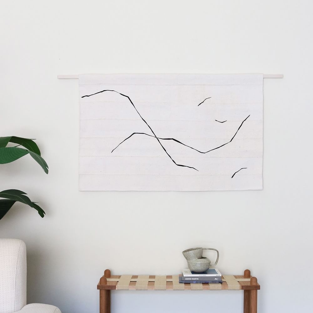 kudd:krig HOME Body Tapestry, Ivory, Black, 43 inches - Image 0
