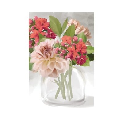 Dahlia Bouquet by House Fenway - Wrapped Canvas Painting - Image 0