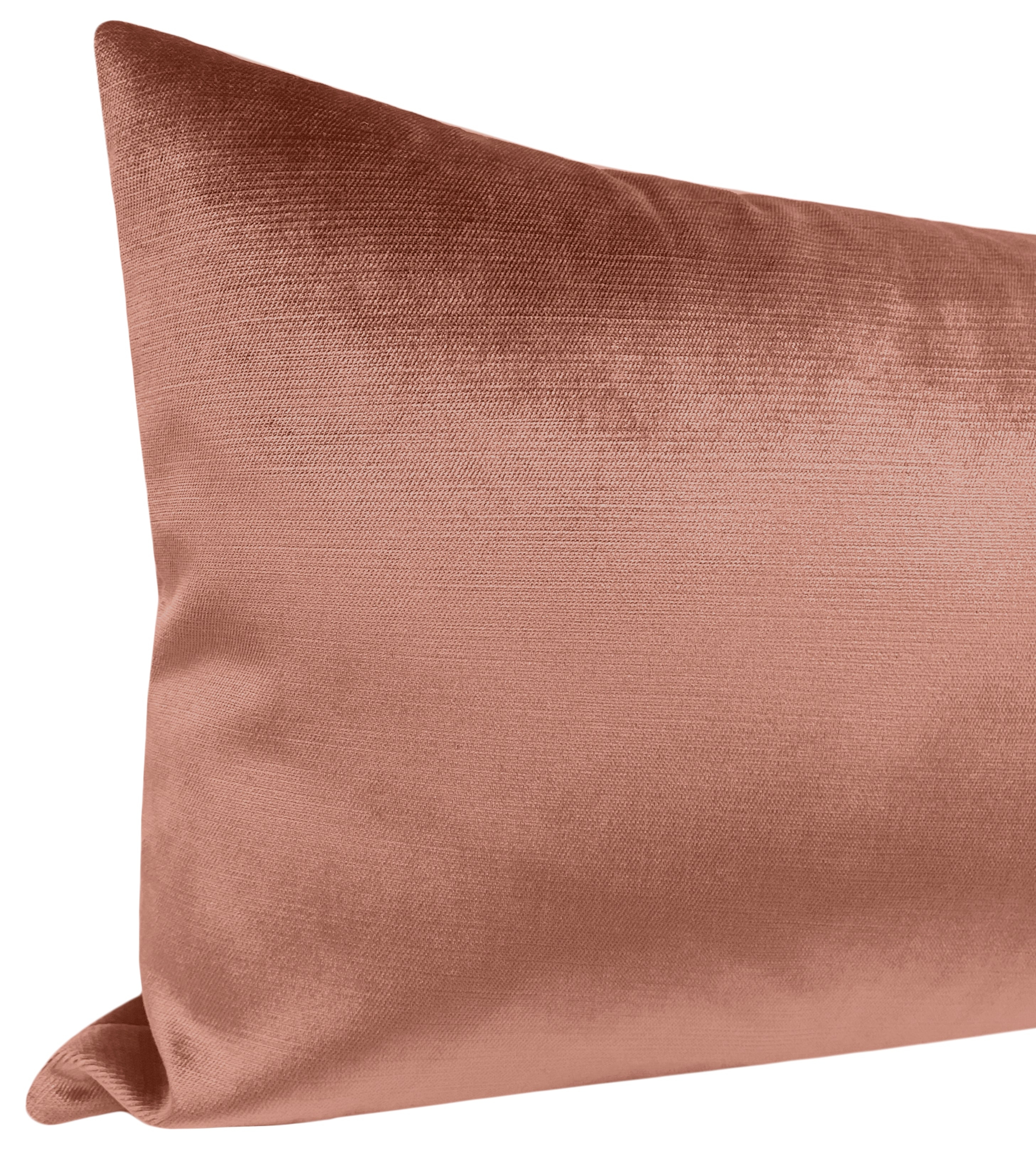 THE XL LUMBAR :: FAUX SILK VELVET // ROSE GOLD - 14" X 48" - Image 3