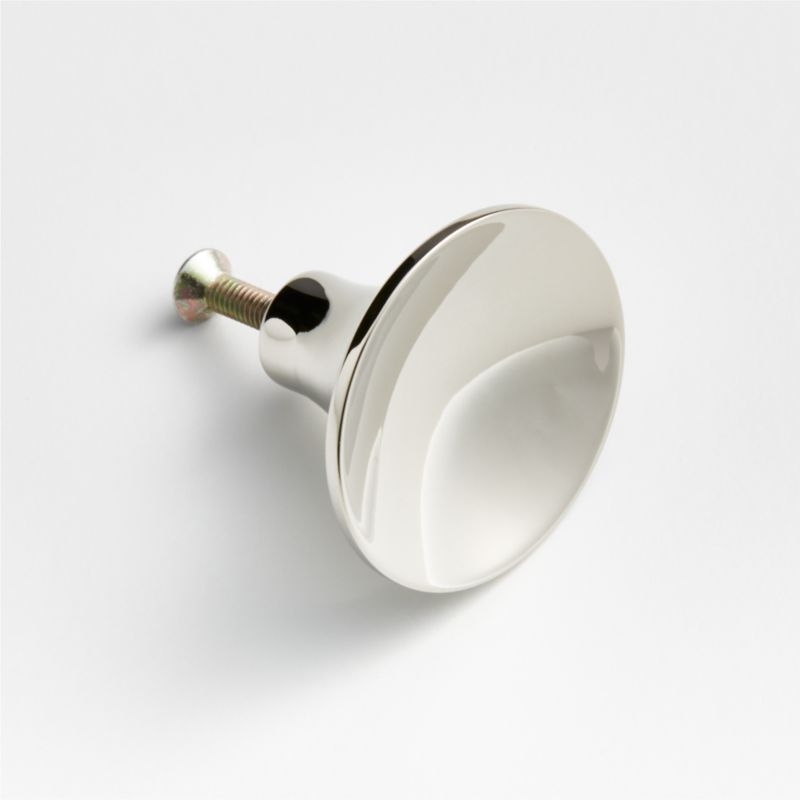 Dish Brushed Nickel Knob - Image 4