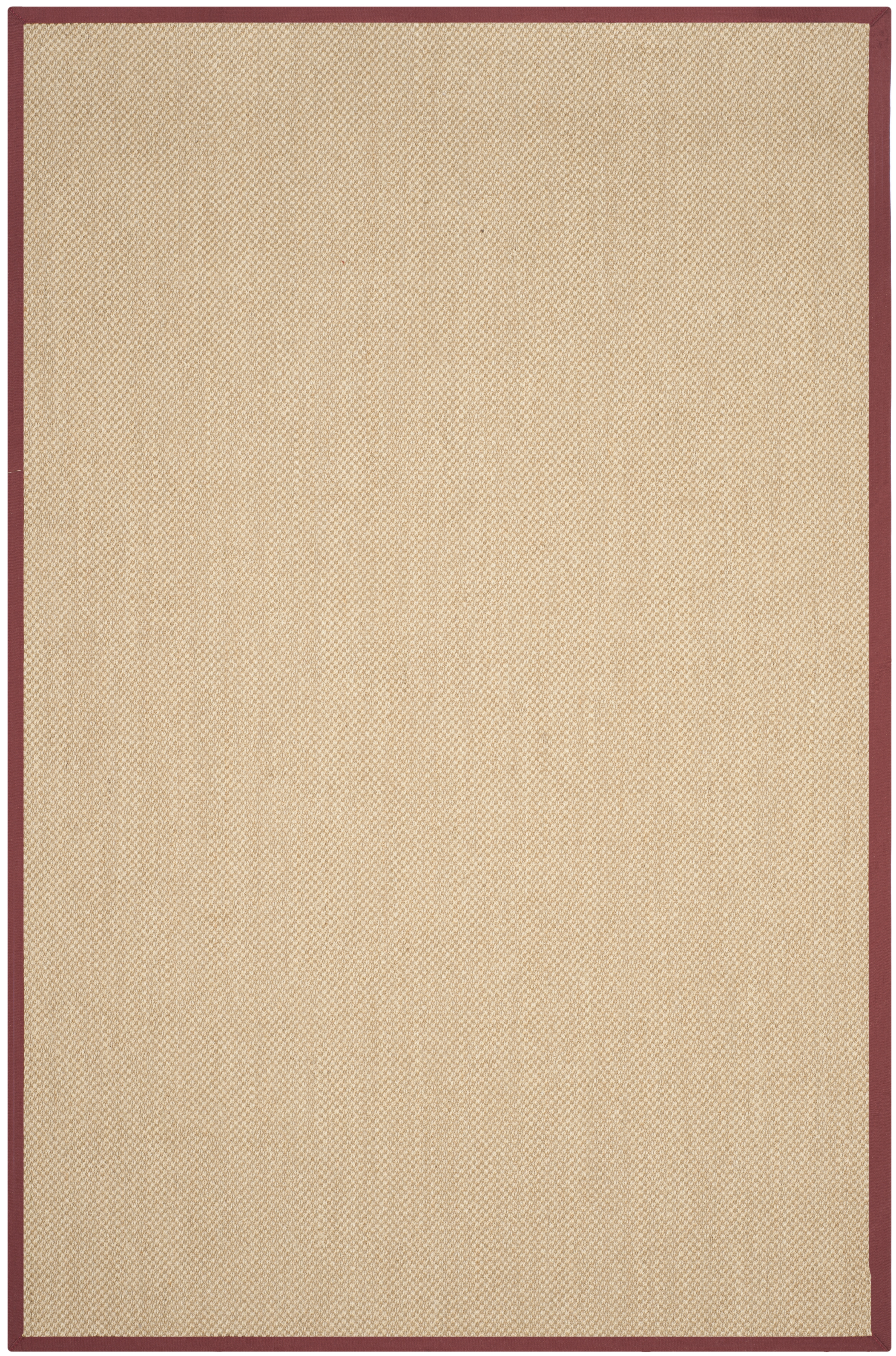 Arlo Home Woven Area Rug, NF141D, Maize/Burgundy,  6' X 9' - Image 0