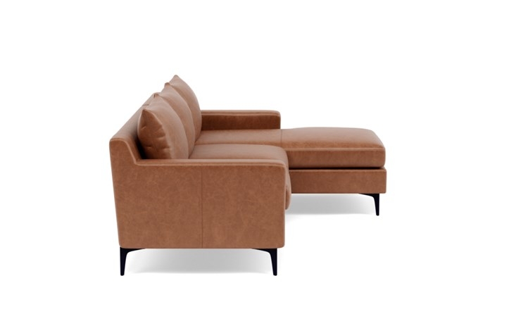Sloan Leather Right Chaise Sectional - Image 2