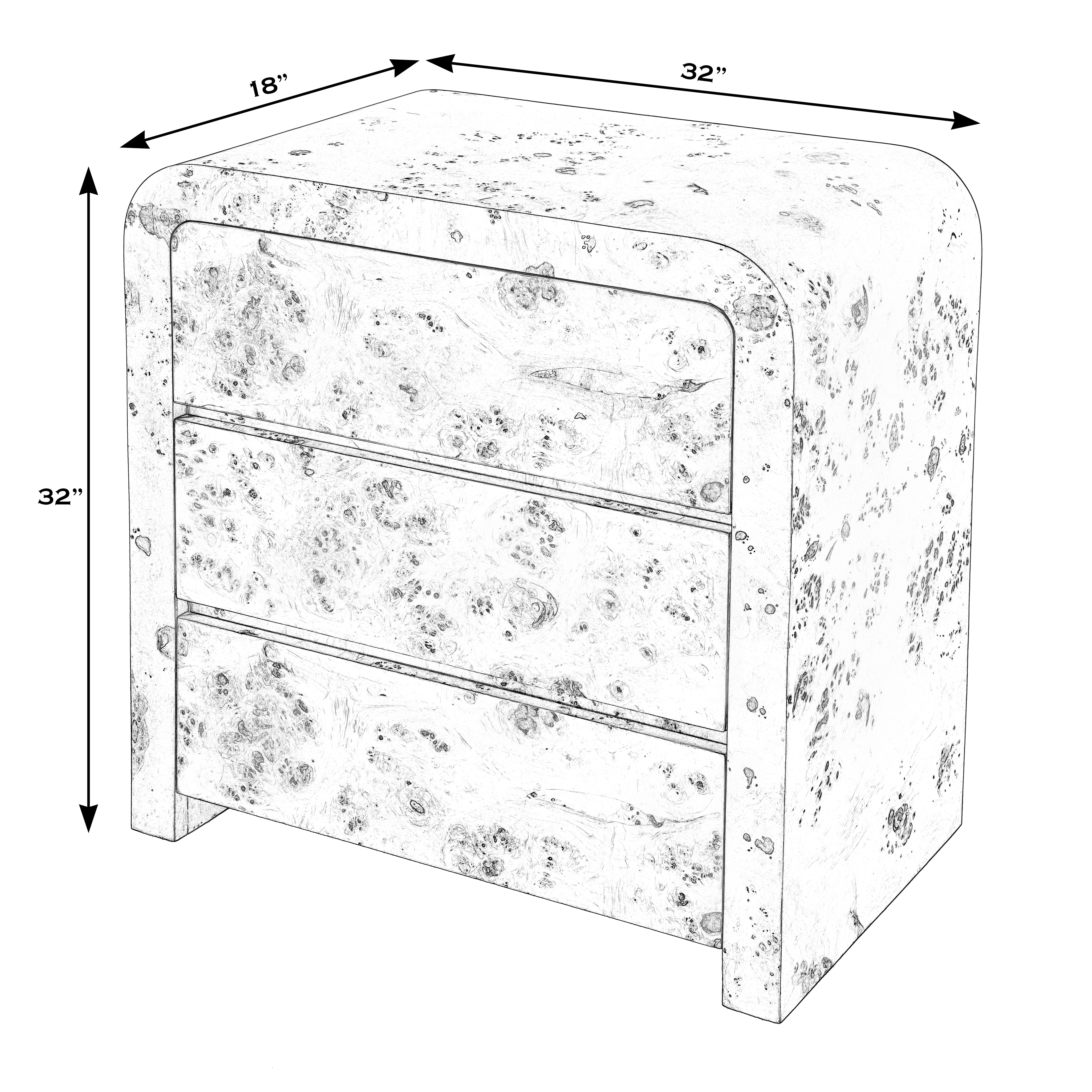 Cora Light Burl Chest - Image 2