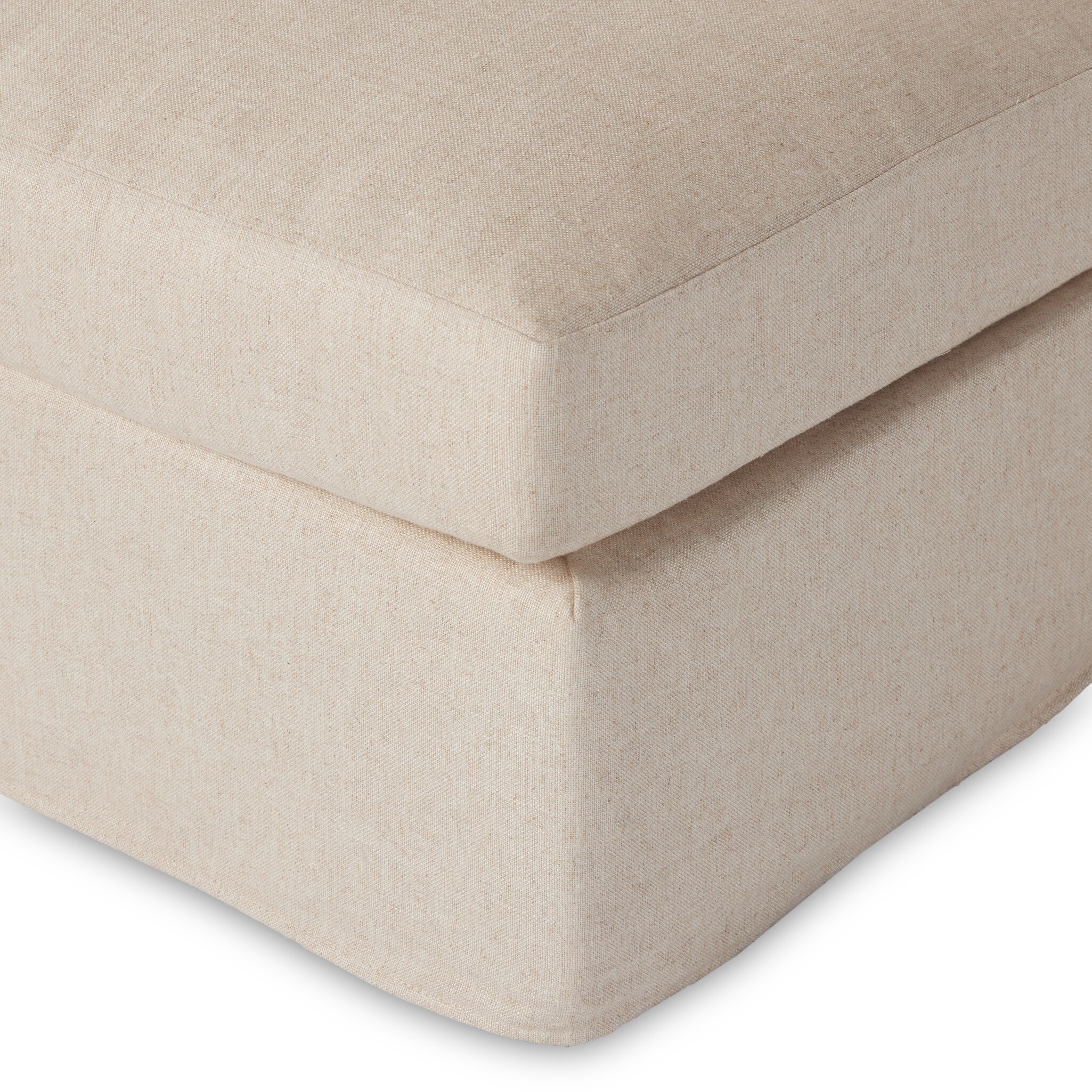 Build Your Own: Delray Slipcover Sectional - Evere Creme - Image 1