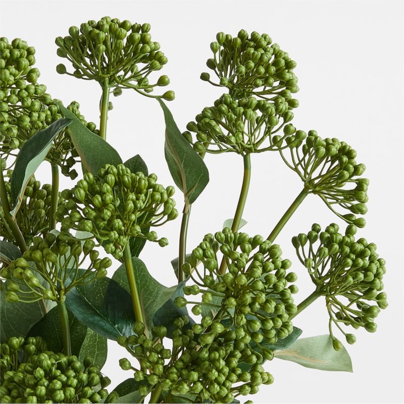 Faux Green Viburnum Flower Stem 24" by Abigail Ahern - Image 1