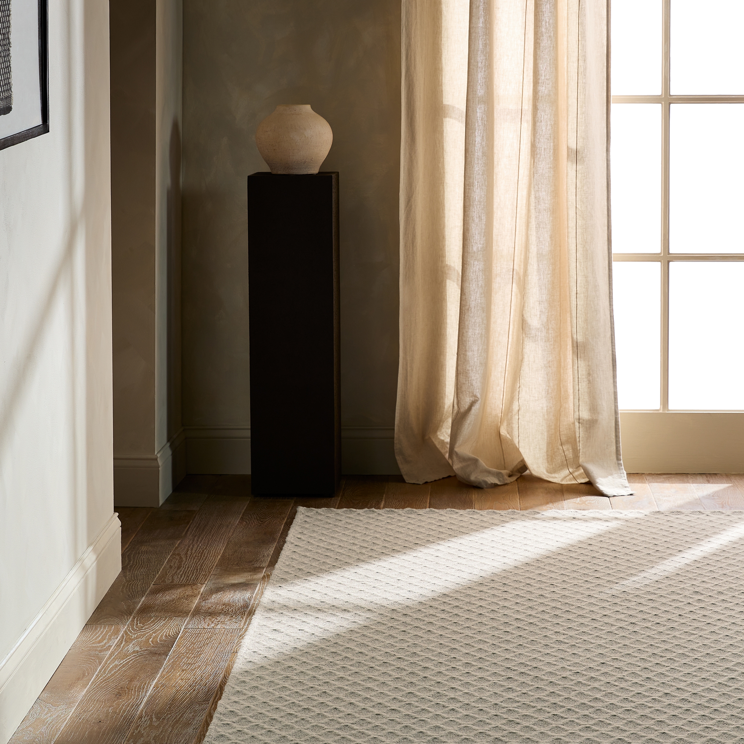 Edman LKN03 Geometric Tan Area Rug (7'10"x9'10") - Image 5