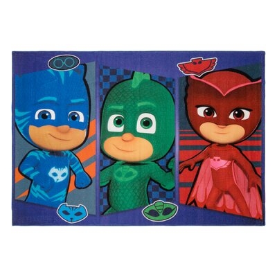 PJ Masks Power Loom Blue/Green/Red Rug - Image 0