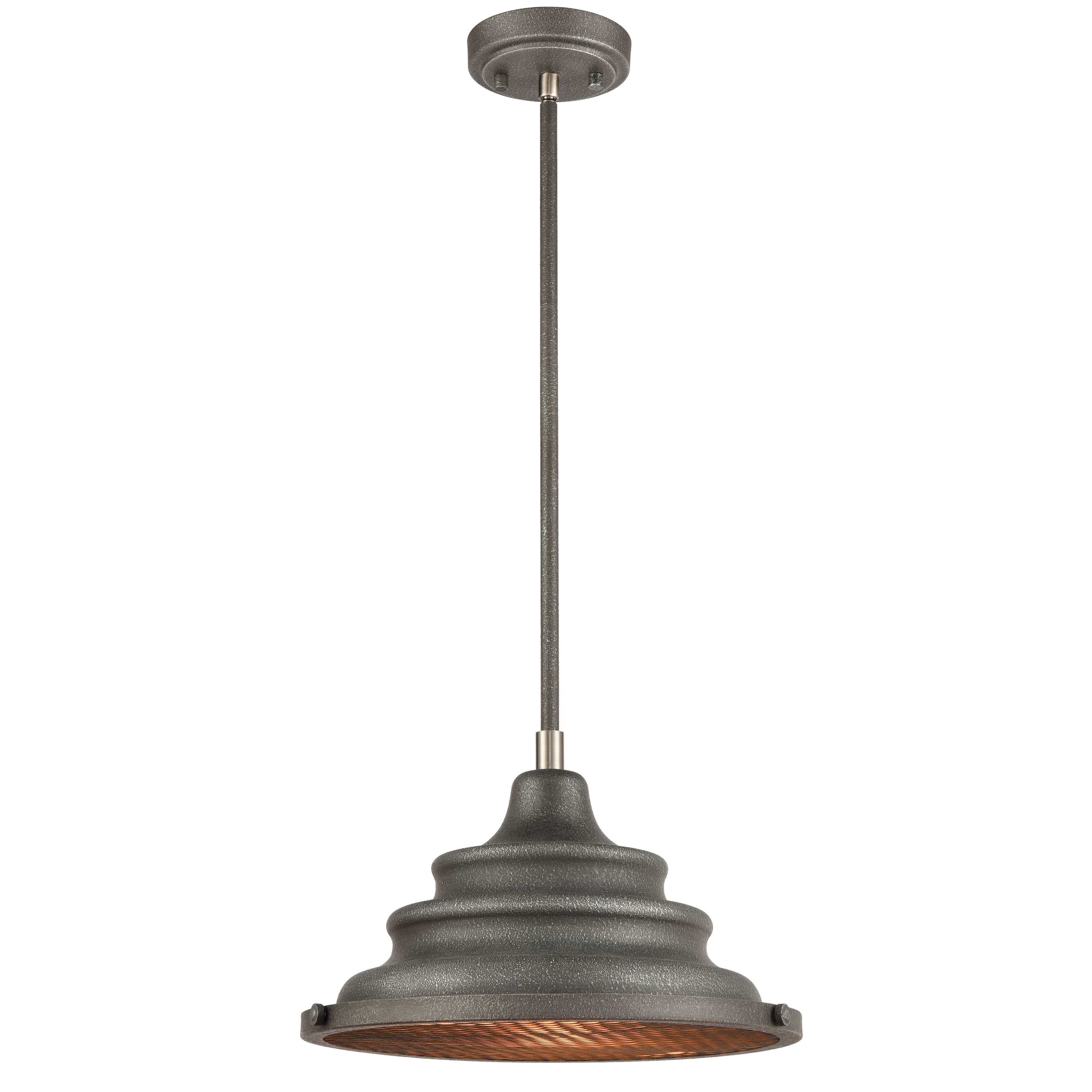 Carbondale 14'' Wide 1-Light Pendant - Slate Mist - Image 0