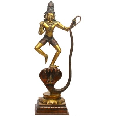 Large Size Lord Krishna Vanquishes Kaliya - Image 0