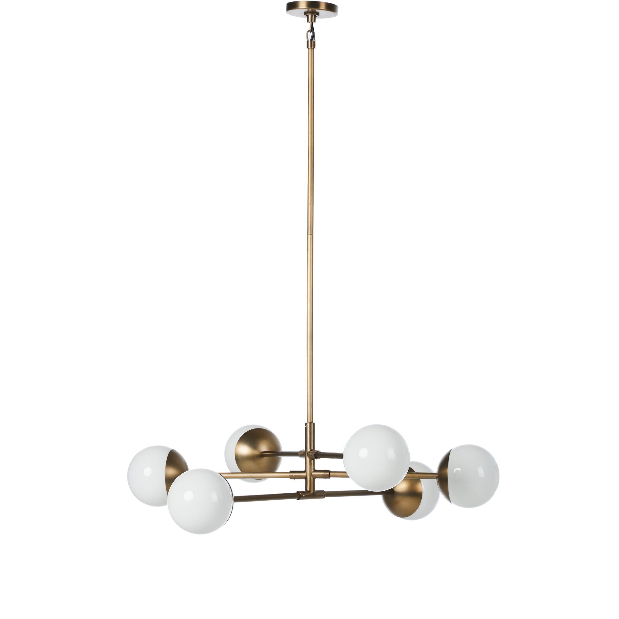 Oriana Chandelier - Aged Brass Iron - Image 0