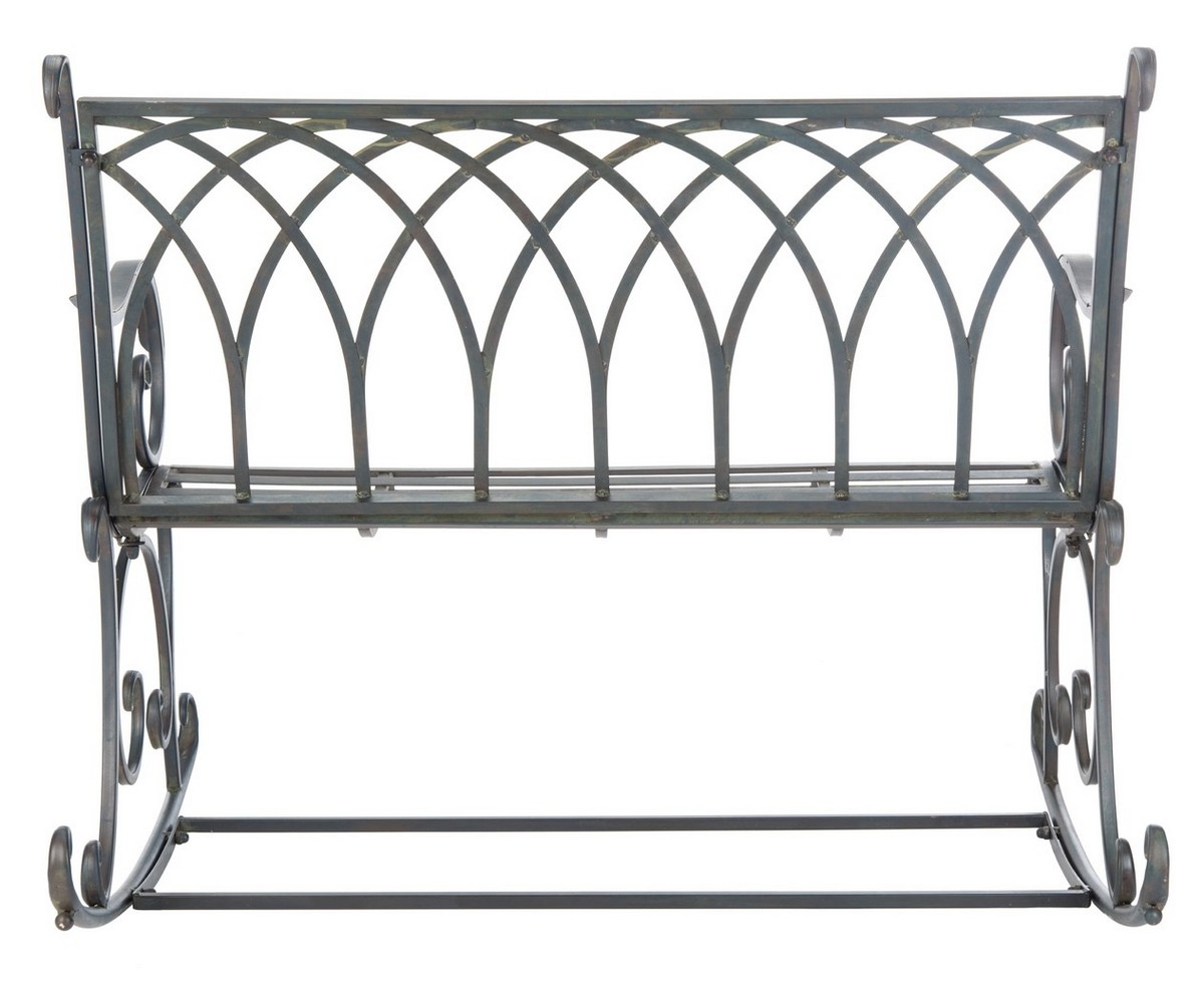 Ressi Rock Bench - Black Rust - Safavieh - Image 8