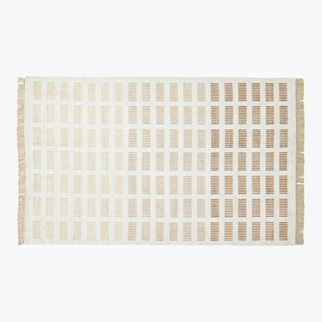 Alize Handloomed Ivory Viscose Area Rug 5'x8' - Image 0