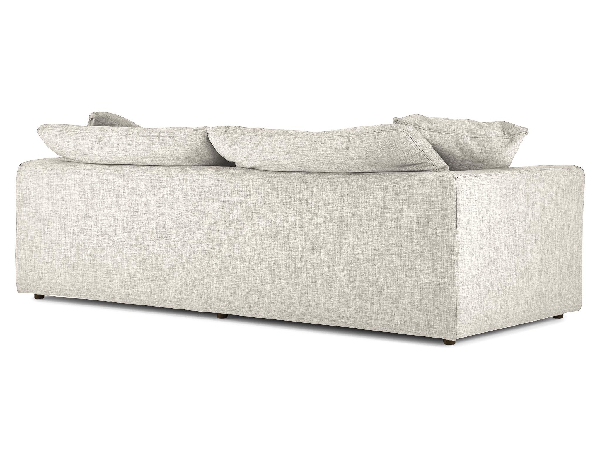 White Bryant Mid Century Modern Sofa - Tussah Snow - Image 4