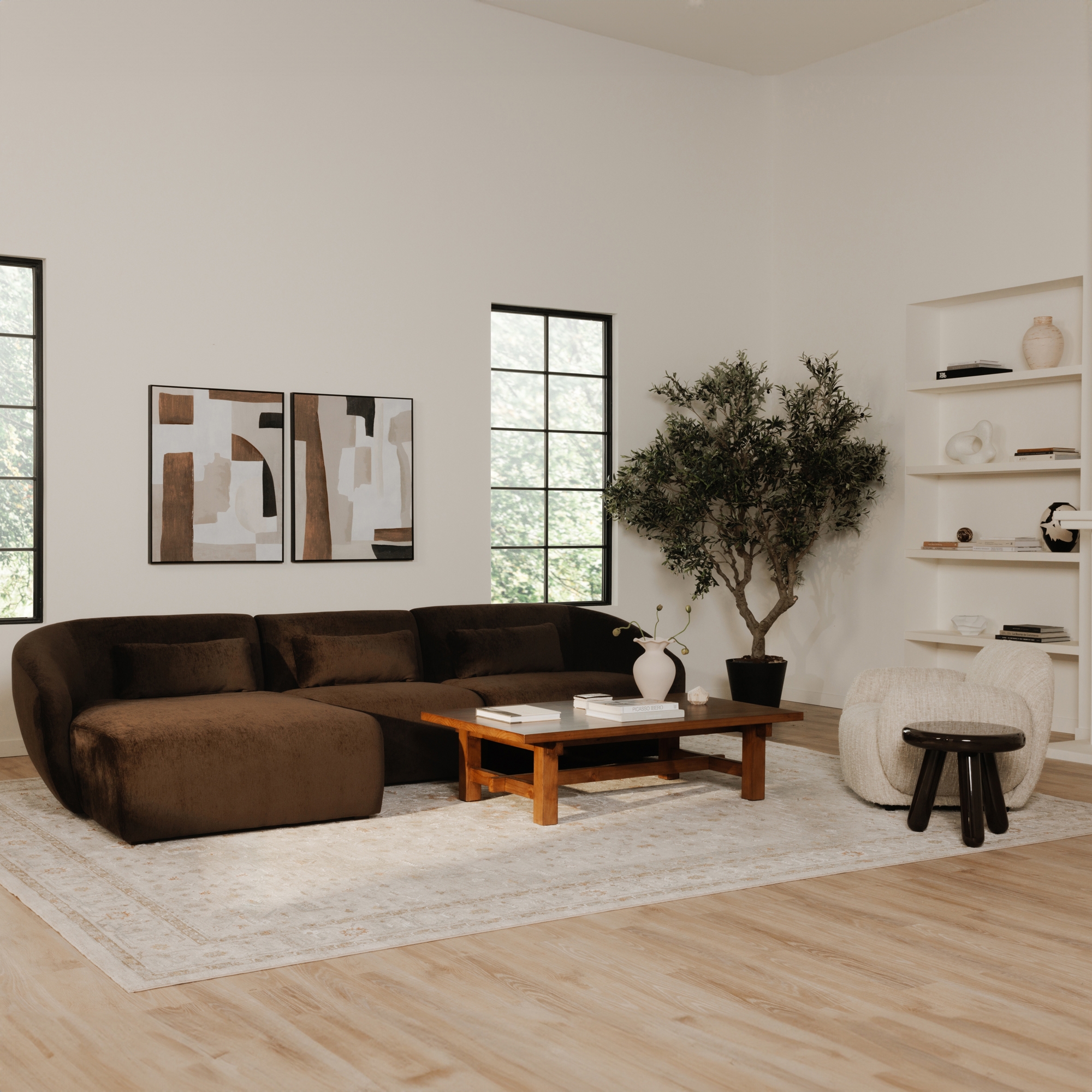 Hazel Lounge Chair Off White - Image 7
