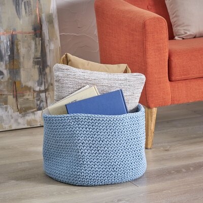 Knitted Cotton Basket - Image 0