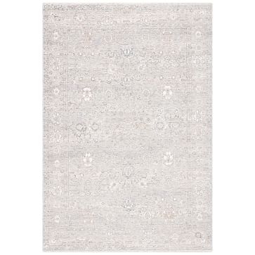 Faded Flowers Rug, 5x8Gray/Beige - Image 0