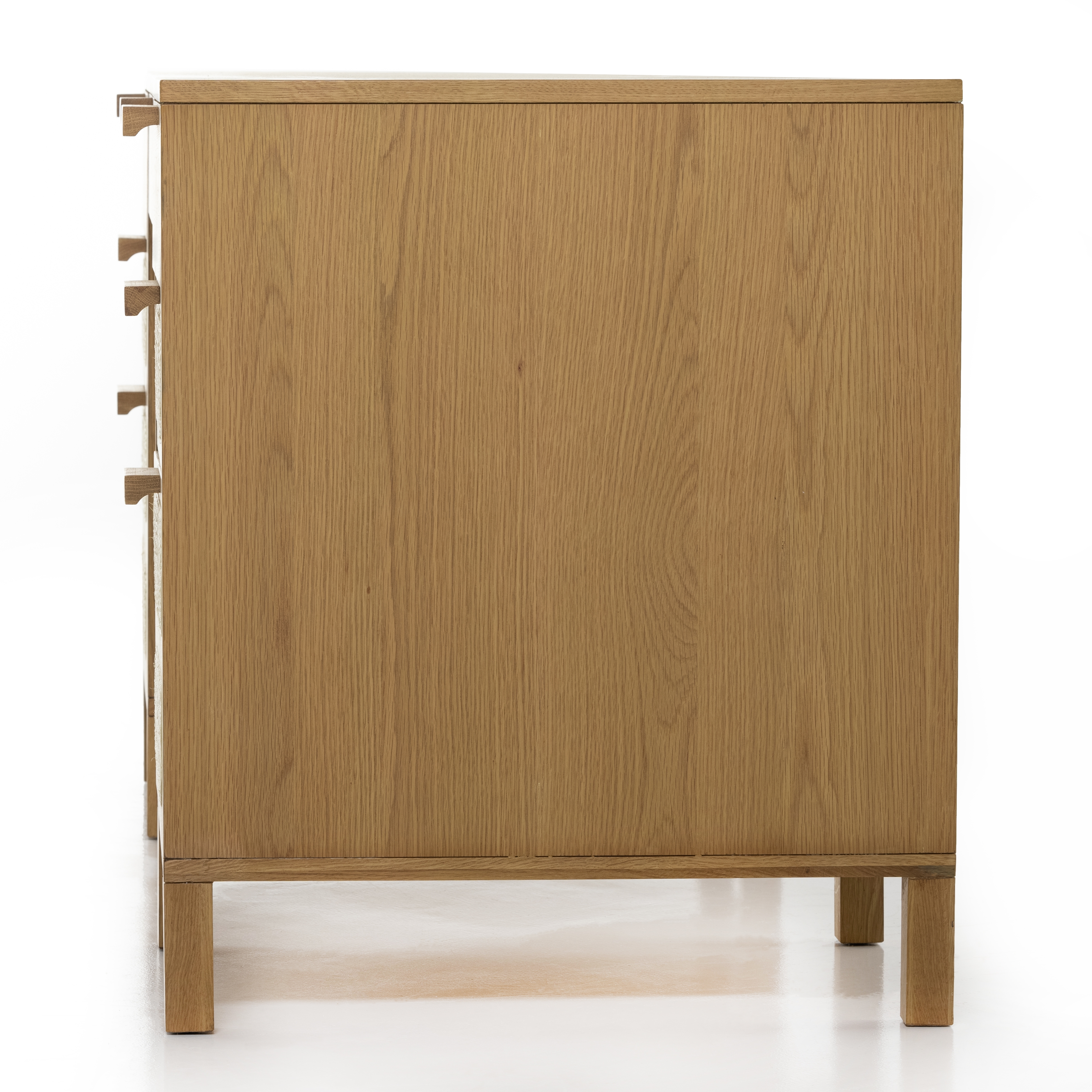 Allegra Executive Desk-Honey Oak Veneer - Image 8