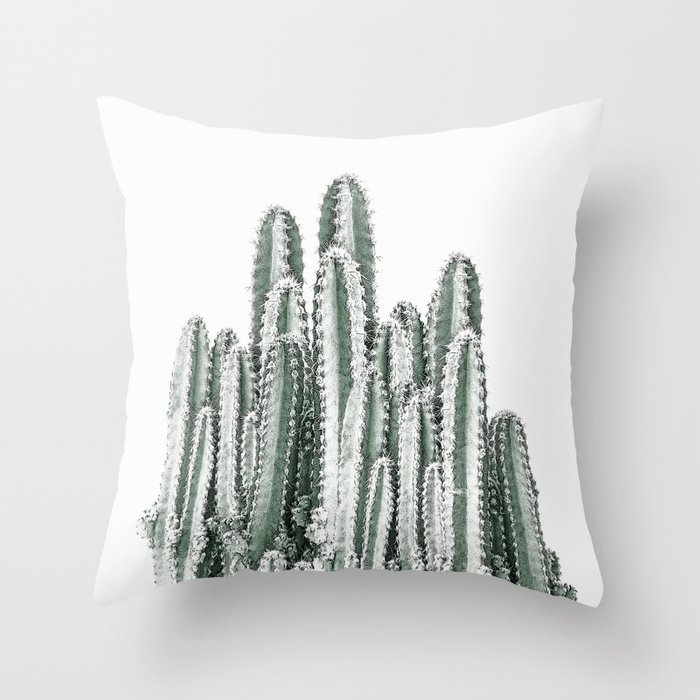 Desert Cacti Throw Pillow by Christina Lynn Williams - Cover (24" x 24") With Pillow Insert - Indoor Pillow - Image 0