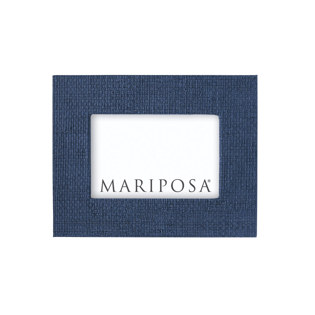 Mariposa Sand Faux Grasscloth Picture Frame - Image 0