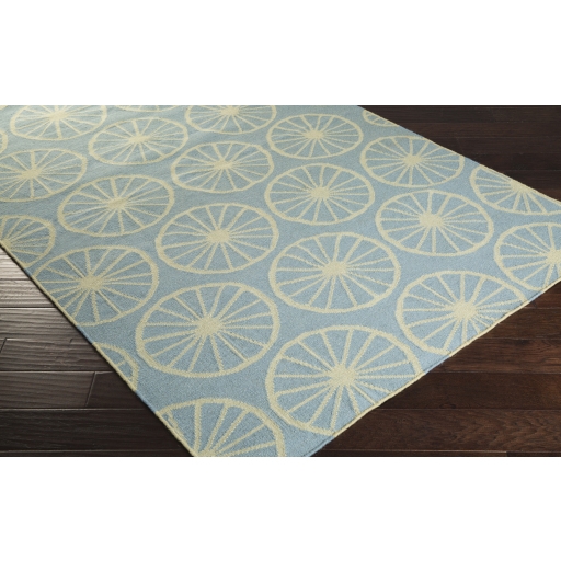 Yacht Club Blue Indoor 8' x 11' Handmade Rug - Image 3