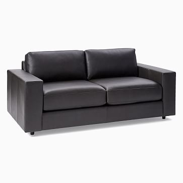 Urban 84.5" Sofa, Poly, Ludlow Leather, Gray Smoke, Concealed Support - Image 3
